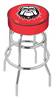  Georgia "Bulldog" 25" Double-Ring Swivel Counter Stool with Chrome Finish   