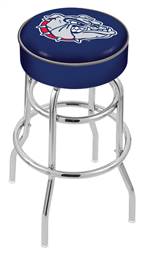  Gonzaga 25" Double-Ring Swivel Counter Stool with Chrome Finish   