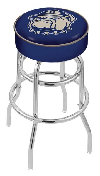  Georgetown 25" Double-Ring Swivel Counter Stool with Chrome Finish   