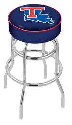  Louisiana Tech 25" Double-Ring Swivel Counter Stool with Chrome Finish   