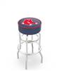  Boston Red Sox 25" Doubleing Swivel Counter Stool with Chrome Finish   