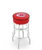  Cincinnati Reds 25" Doubleing Swivel Counter Stool with Chrome Finish   