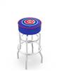  Chicago Cubs 25" Doubleing Swivel Counter Stool with Chrome Finish   