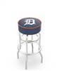  Detroit Tigers 25" Doubleing Swivel Counter Stool with Chrome Finish   