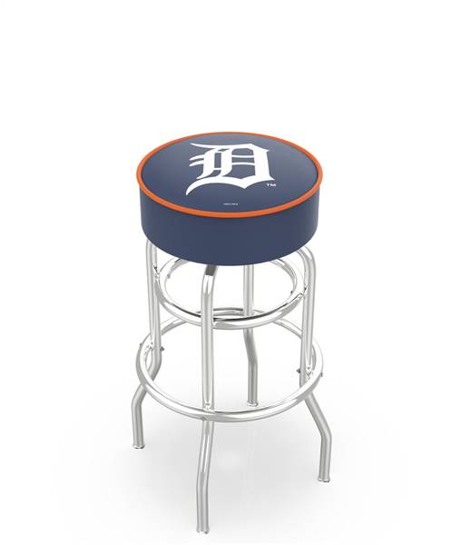  Detroit Tigers 25" Doubleing Swivel Counter Stool with Chrome Finish   