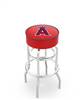  Los Angeles Angels 25" Doubleing Swivel Counter Stool with Chrome Finish   