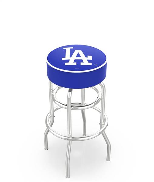  Los Angeles Dodgers 25" Doubleing Swivel Counter Stool with Chrome Finish   