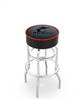  Miami Marlins 25" Doubleing Swivel Counter Stool with Chrome Finish   