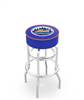  New York Mets 25" Doubleing Swivel Counter Stool with Chrome Finish   