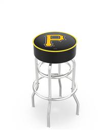  Pittsburgh Pirates 25" Doubleing Swivel Counter Stool with Chrome Finish   