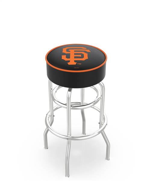  San Francisco Giants 25" Doubleing Swivel Counter Stool with Chrome Finish   