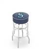  Seattle Mariners 25" Doubleing Swivel Counter Stool with Chrome Finish   