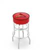  St. Louis Cardinals 25" Doubleing Swivel Counter Stool with Chrome Finish   