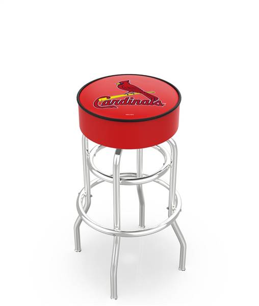  St. Louis Cardinals 25" Doubleing Swivel Counter Stool with Chrome Finish   