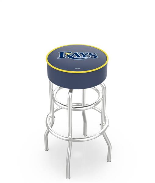  Tampa Bay Rays 25" Doubleing Swivel Counter Stool with Chrome Finish   