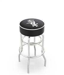  Chicago White Sox 25" Doubleing Swivel Counter Stool with Chrome Finish   