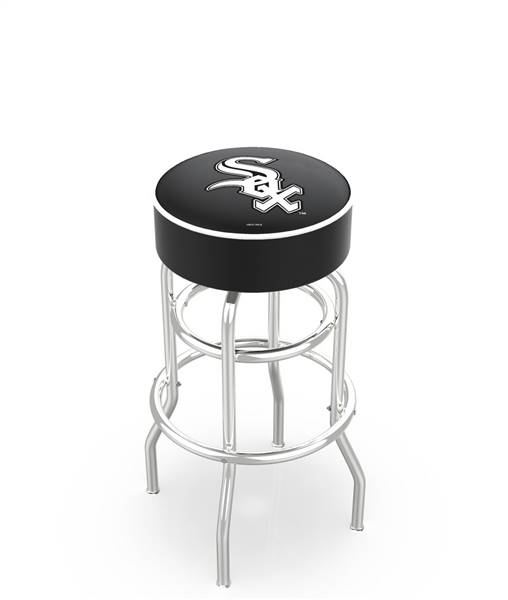  Chicago White Sox 25" Doubleing Swivel Counter Stool with Chrome Finish   
