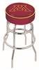  Minnesota 25" Double-Ring Swivel Counter Stool with Chrome Finish   