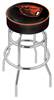  Oregon State 25" Double-Ring Swivel Counter Stool with Chrome Finish   