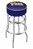  Pitt 25" Double-Ring Swivel Counter Stool with Chrome Finish   