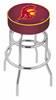  USC Trojans 25" Double-Ring Swivel Counter Stool with Chrome Finish   