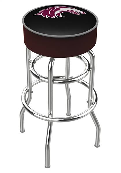  Southern Illinois 25" Double-Ring Swivel Counter Stool with Chrome Finish   