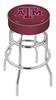  Texas A&M 25" Double-Ring Swivel Counter Stool with Chrome Finish   