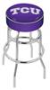  TCU 25" Double-Ring Swivel Counter Stool with Chrome Finish   