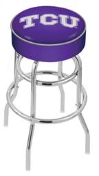  TCU 25" Double-Ring Swivel Counter Stool with Chrome Finish   