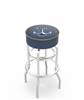  US Naval Academy (NAVY) 25" Double-Ring Swivel Counter Stool with Chrome Finish   