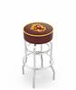  Arizona State (Sparky) 30" Double-Ring Swivel Bar Stool with Chrome Finish   