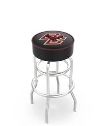  Boston College 30" Double-Ring Swivel Bar Stool with Chrome Finish   