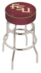  Florida State (Script) 30" Double-Ring Swivel Bar Stool with Chrome Finish   