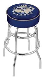  Georgetown 30" Double-Ring Swivel Bar Stool with Chrome Finish   