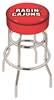  Louisiana-Lafayette 30" Double-Ring Swivel Bar Stool with Chrome Finish   