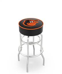  Baltimore Orioles 30" Doubleing Swivel Bar Stool with Chrome Finish   