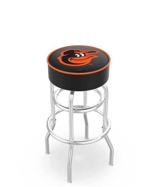  Baltimore Orioles 30" Doubleing Swivel Bar Stool with Chrome Finish   