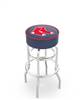  Boston Red Sox 30" Doubleing Swivel Bar Stool with Chrome Finish   