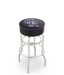  Colorado Rockies 30" Doubleing Swivel Bar Stool with Chrome Finish   