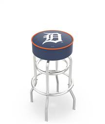  Detroit Tigers 30" Doubleing Swivel Bar Stool with Chrome Finish   