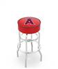  Los Angeles Angels 30" Doubleing Swivel Bar Stool with Chrome Finish   
