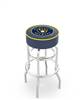  Milwaukee Brewers 30" Doubleing Swivel Bar Stool with Chrome Finish   