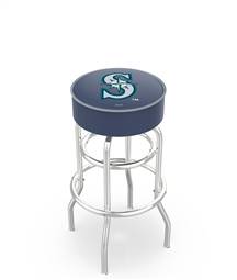  Seattle Mariners 30" Doubleing Swivel Bar Stool with Chrome Finish   