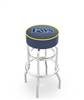  Tampa Bay Rays 30" Doubleing Swivel Bar Stool with Chrome Finish   