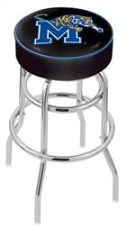  Memphis 30" Double-Ring Swivel Bar Stool with Chrome Finish   