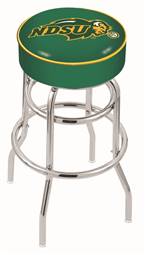  North Dakota State 30" Double-Ring Swivel Bar Stool with Chrome Finish   