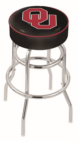  L7C1 Oklahoma 30" Double-Ring Swivel Bar Stool with Chrome Finish   