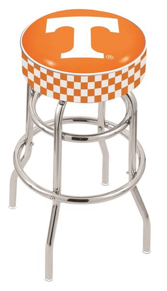  Tennessee 30" Double-Ring Swivel Bar Stool with Chrome Finish   