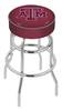  Texas A&M 30" Double-Ring Swivel Bar Stool with Chrome Finish   