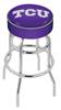  TCU 30" Double-Ring Swivel Bar Stool with Chrome Finish   